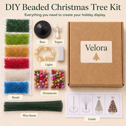 Velora™ Beaded Christmas Tree Kit